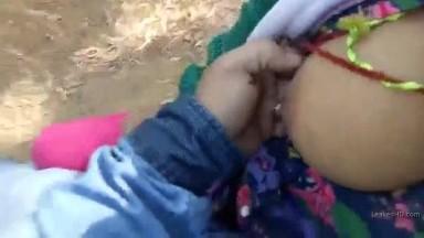 Desi gir outdoorl boob pressing by Bf 1