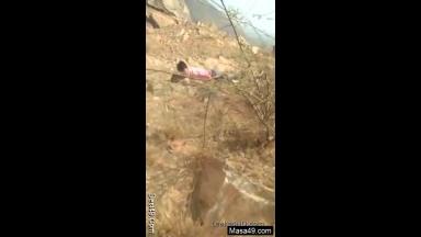 Desi Village Girl Caught By People while Outdoor Sex With lover