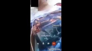 Desi Girl Showing her Boobs and Pussy Fingerring on Video Call part 2