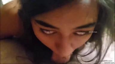 Sexy NRI Girl Blowjob Till BF Cum