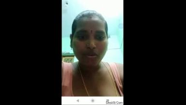 Today Exclusive amp8211 Tamil Wife Showing her Nude Body TO Fans