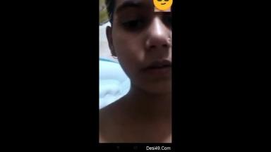 CUte Desi Girl Showing Her Boobs and Pussy On Video Call Part 1