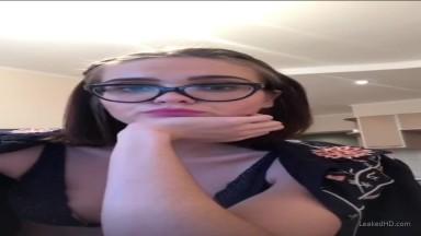 nerdy teen teasing on periscope