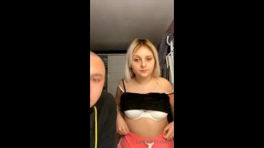 polish girl shows her tits and plays with her pussy live