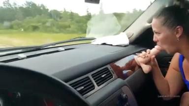 Sheamp039s riding dildo in car