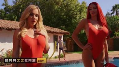 Brazzers amp8211 3way with two hot lifeguards Nicolette Shea amp038 Savannah Bond