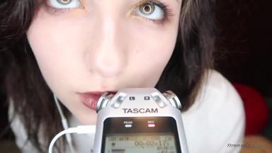 Aftynrose ASMR Tascam Tingles Breathing Licking and lots of Kissing