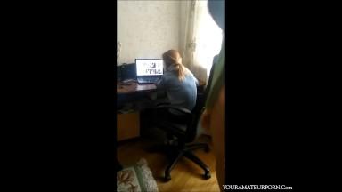 Gamer girl gets a cock in her ass