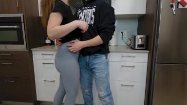 Young Amateur Couple Fucks While Making Dinner