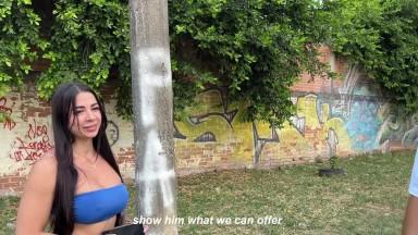 I offer money to Colombian milf to suck my cock in the street - Silvana Lee amp Milan Rodriguez 2