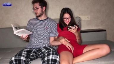 Step Sister Put My Hand On Her Pussy Cute Teen Was Turn On By Handjob Each Other Loud Moaning Orgasm