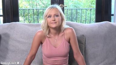 Natalia Queen gets fucked and creampied on the Casting Couch