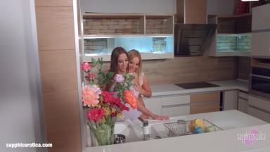 My kitchen love by Sapphic Erotica Kiara Lord and Suzie C lesbians