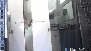 Step-Sister Ambushed In The Shower