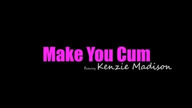 Bombshell Kenzie Madison is obsessed with her stepbrothers cock and will do anything to get his cum in her hairy pussy