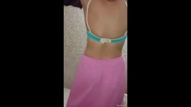 Today Exclusive- Desi Bhabhi Strip her Cloths and Ready for Bathing Part 2