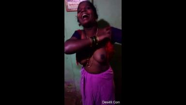 Today Exclusive- Desi Bhabhi Boobs Video Record By Hubby