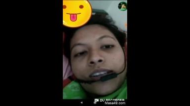 Today Exclusive- Cute Bangla Girl Showing Her Boobs and Pussy to Lover On Video Call part 7