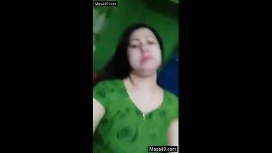 Today Exclusive  Sexy Bangla Bhabhi Shows her Big Boobs and Pussy Part 1