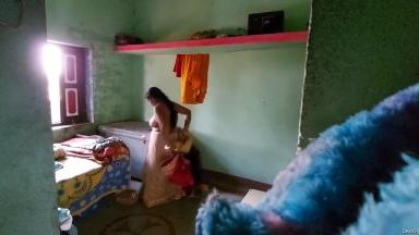 Today Exclusive  Village Bhabhi Boobs Video Record In Hidden Cam