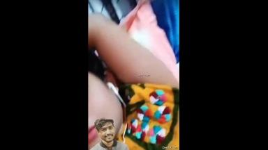 Today Exclusive -Cute Desi girl Shows Her Boobs To Lover On VC