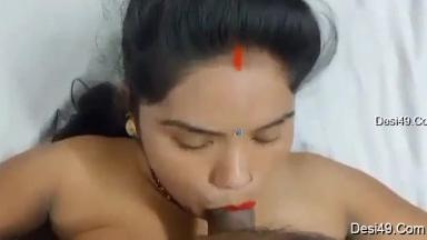 Today Exclusive-Sexy Bhabhi Give Blowjob