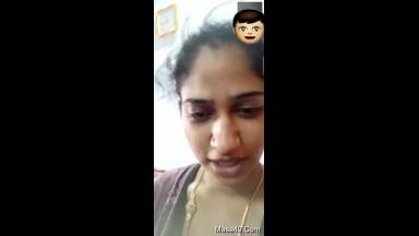 Today Exclusive- Telugu Bhabhi Shows her Boobs and Pussy On VC part 2