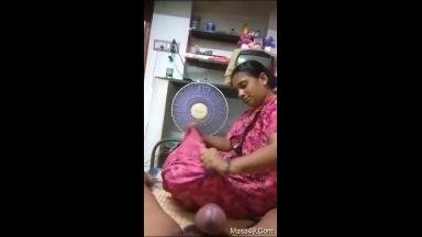 Today Exclusive- Desi Tamil Wife Blowjob Part 2