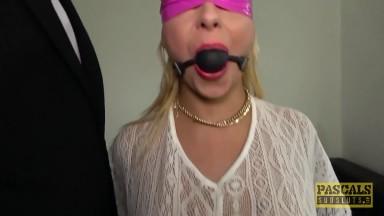 PASCALSSUBSLUTS - Sub Candice Banks gagged and fucked hard