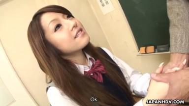 Nasty Ria Sakurai gets banged after classes