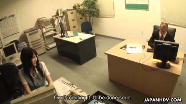 Ruri Shinohara fucking her manager hard