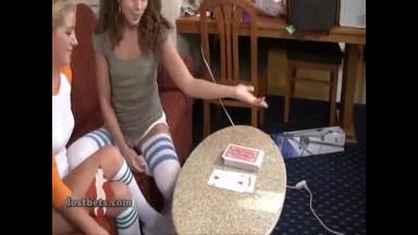 LOSTBETSGAMES - Ashley and Amber Play Strip Hi-Lo