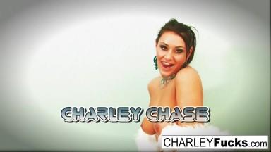 Charley Chase strips off her sexy outfit and spreads