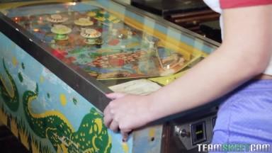 Teen Pinball Wizard Hits The Creampie Jackpot