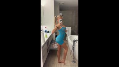 Breckie Hill Leaked Blue Lingerie See Through Video