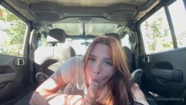 Nataliexking Fucking In Car Sex Tape Porn Video Leaked