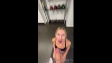 Emily Webb Nude Gym Sextape Onlyfans Video Leaked