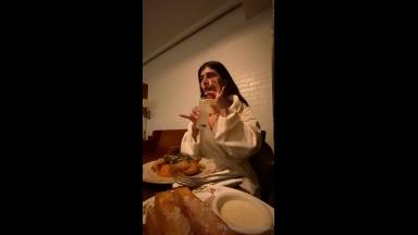 Mia Khalifa Topless Hotel Dinner Video Leaked