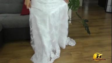 In My Wedding Dress And Some Surprise Under