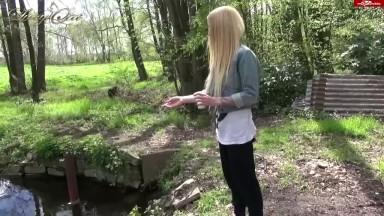 Lucy Cat Pissing While Fucked In The Ass By The Side Of The Road