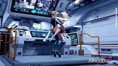 Scifi 3d animation porn with big tits futanari babes