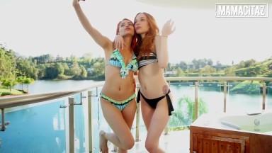 Redhead Latinas give into their lesbian cravings