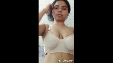 Desi Shy Girl Shows Boobs