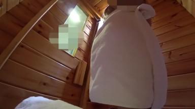 SAUNA ADVENTURE PT1 Stranger milf sees my Hard Shaft and carefully jerks off