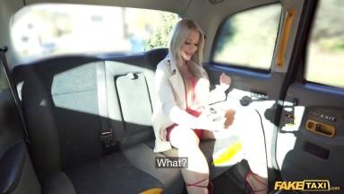 Fake Taxi Big boobs blonde cheating wife pov blowjob and hardcore car sex