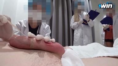 92 DAY THREE NURSES scrutinised my penis in fake hospital