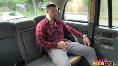 Female Fake Taxi - Welsh male STRIPPER gets a BLONDE taxi driver naked and fucks in wild positions