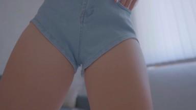 Perfect Butt Mini Jeans Shorts Teasing