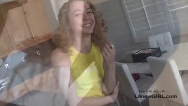 Wavy girl gets super tensed while having orgasm