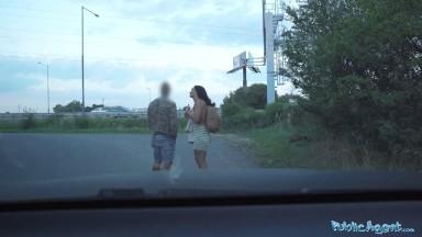 Public Agent Australian reality star MILF Hayley Vernon hardcore public doggystyle at side of road